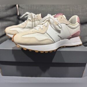 ❤️ New Balance 327 White Pink Shoes WS327FSR Womens Sz 6.5 ❤️